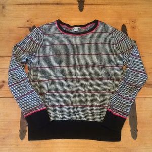 Halogen houndstooth sweater.